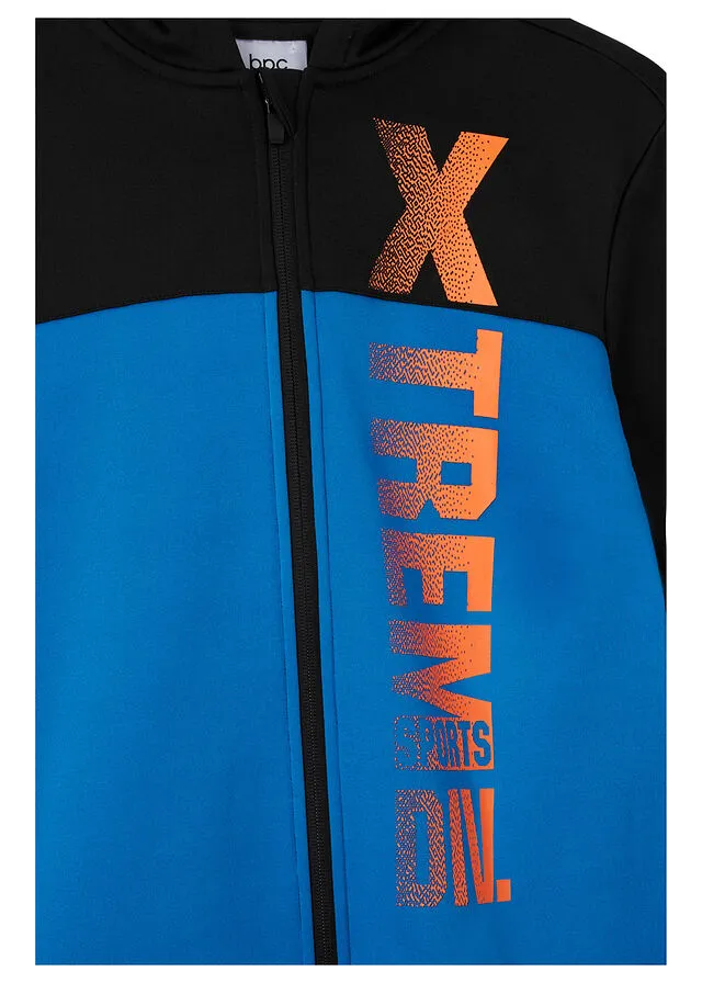 Black-Blue Jacket and Pant Set (2 Pieces)